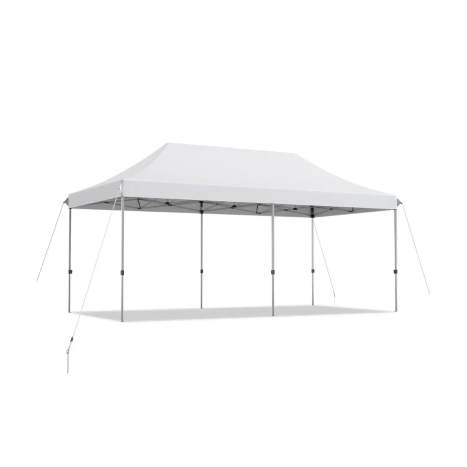10 x 20 Feet Adjustable Folding Heavy Duty Sun Shelter with Carrying Bag-Blue
