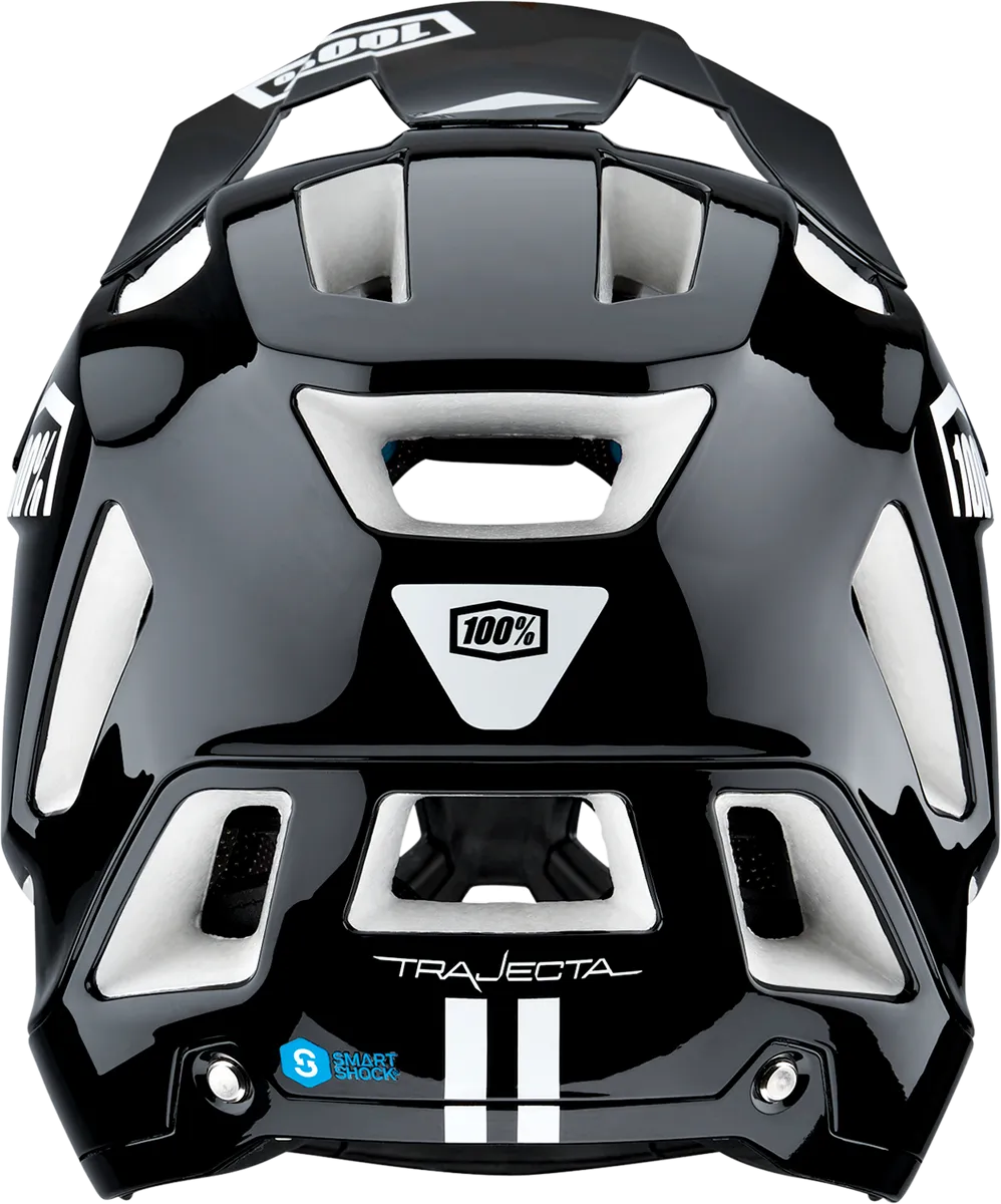 100% Trajecta Helmet - Fidlock - Black/White - Large 80003-00007