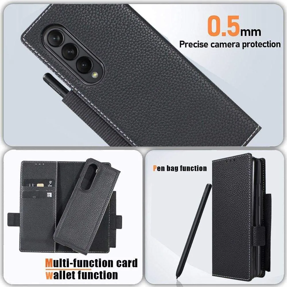 2-in-1 Magnetic Detachable Leather Cover for Samsung Galaxy z Fold 3
