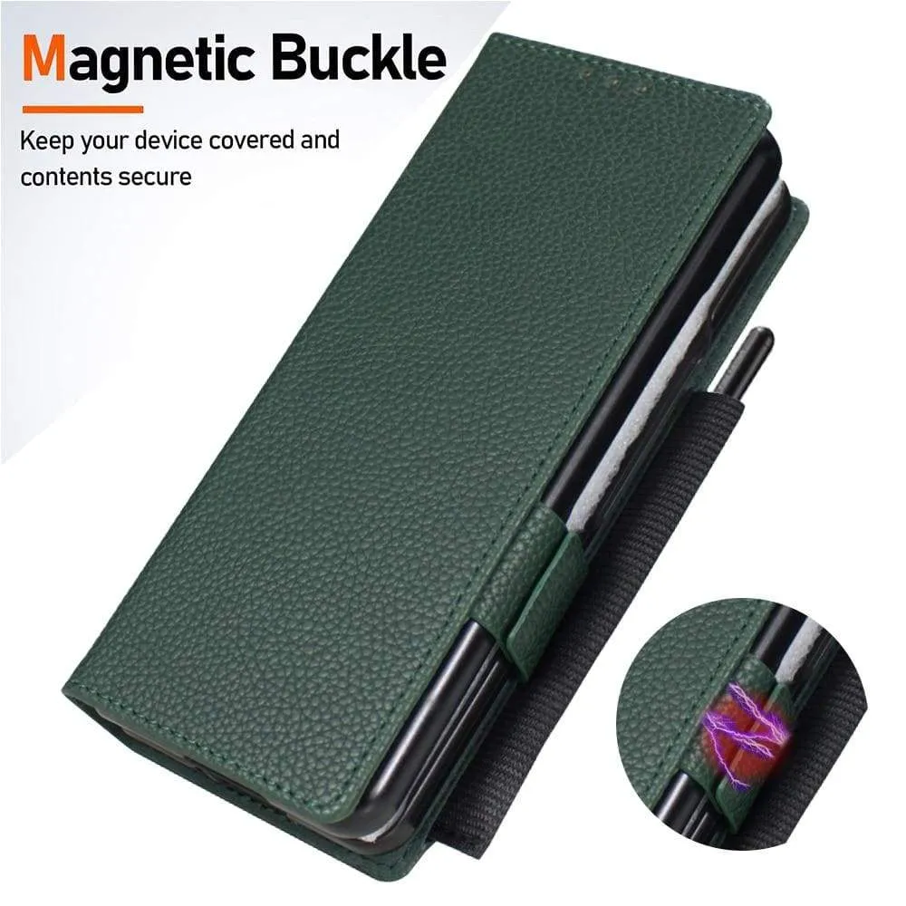 2-in-1 Magnetic Detachable Leather Cover for Samsung Galaxy z Fold 3