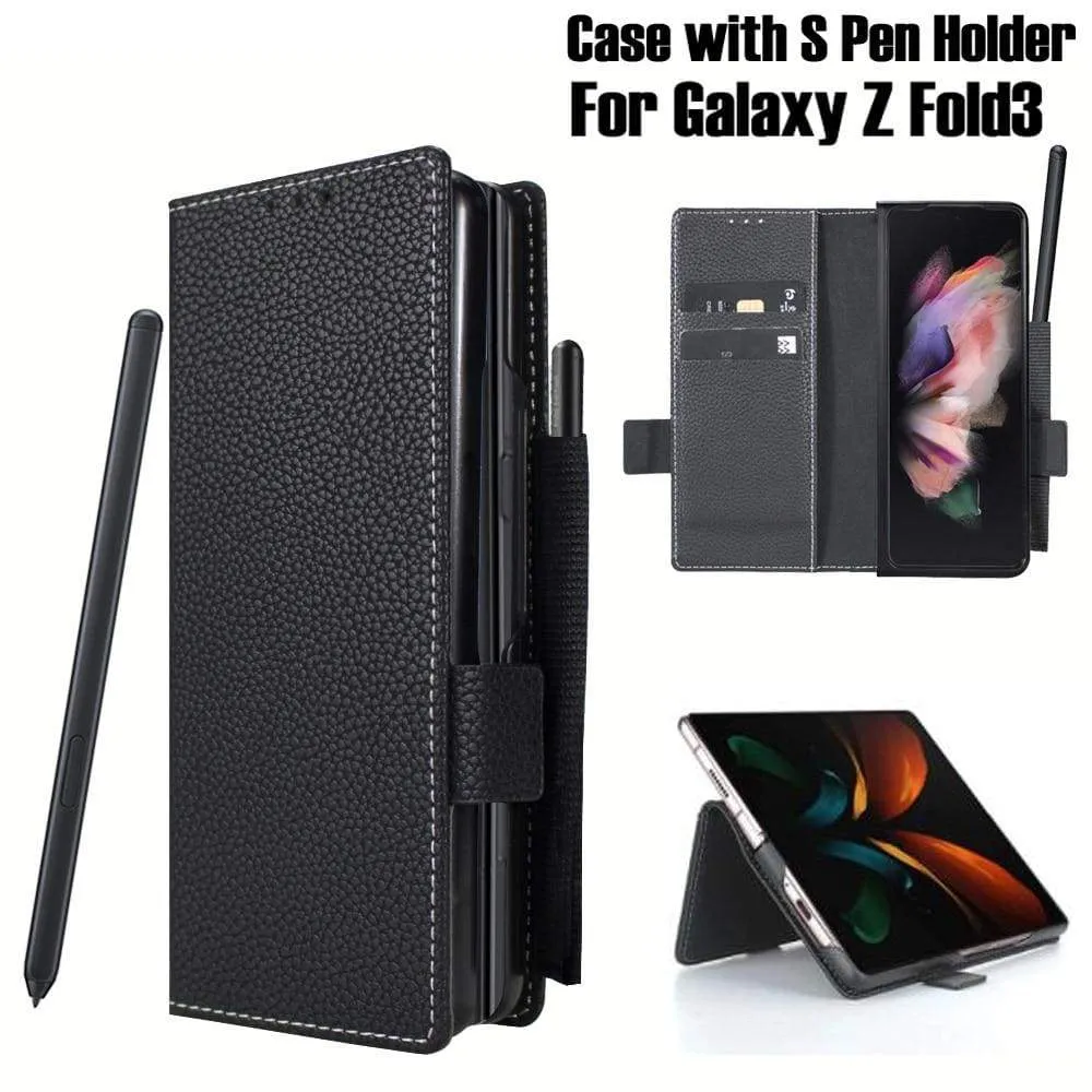 2-in-1 Magnetic Detachable Leather Cover for Samsung Galaxy z Fold 3