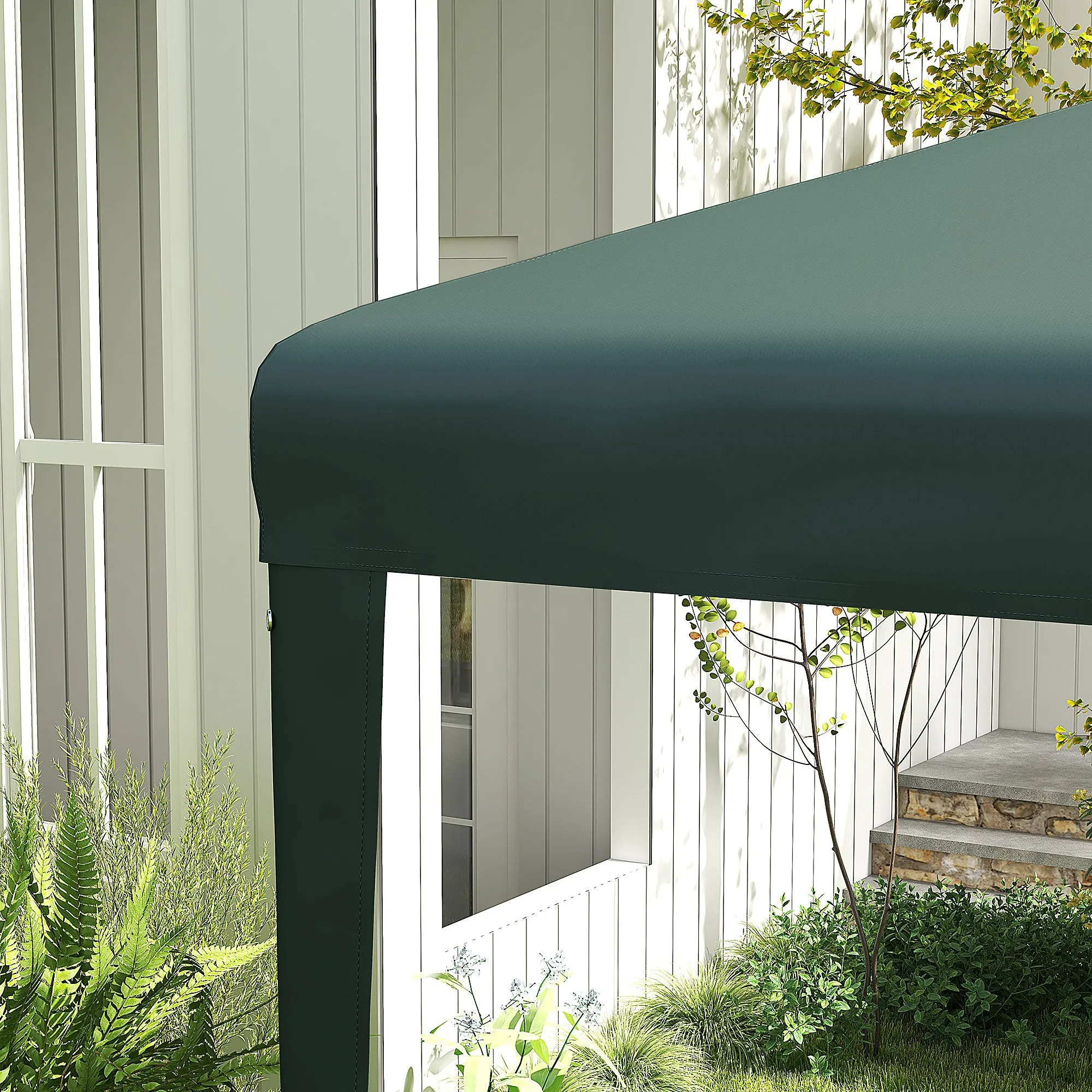 2.7m x 2.7m Garden Gazebo Marquee Party Tent Wedding Canopy Outdoor(Green)