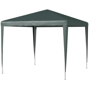 2.7m x 2.7m Garden Gazebo Marquee Party Tent Wedding Canopy Outdoor(Green)