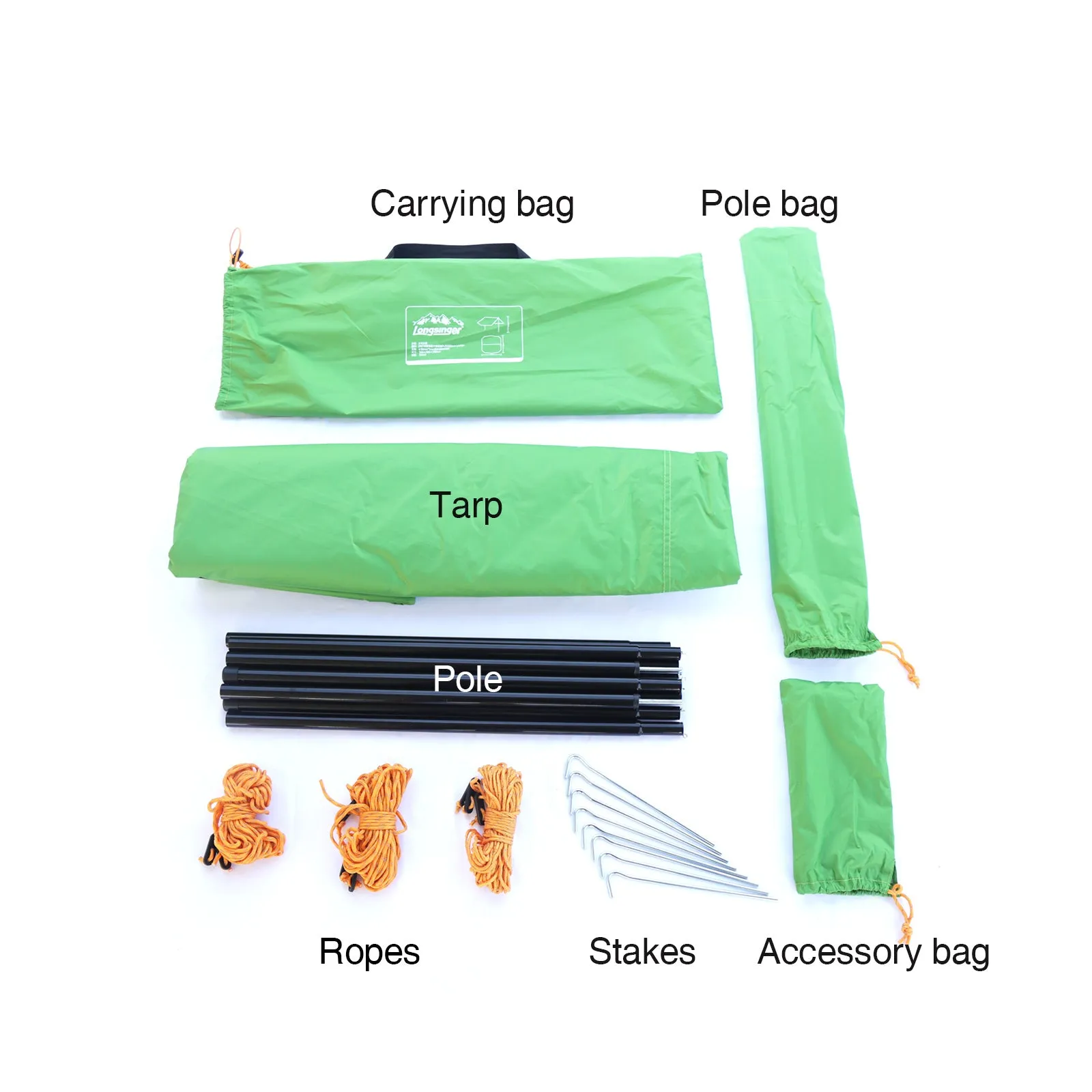5*5*2.5m Large Camping Sun Shelter Waterproof Beach Tarp Tent Portable Canopy Awning Sunshade-USA