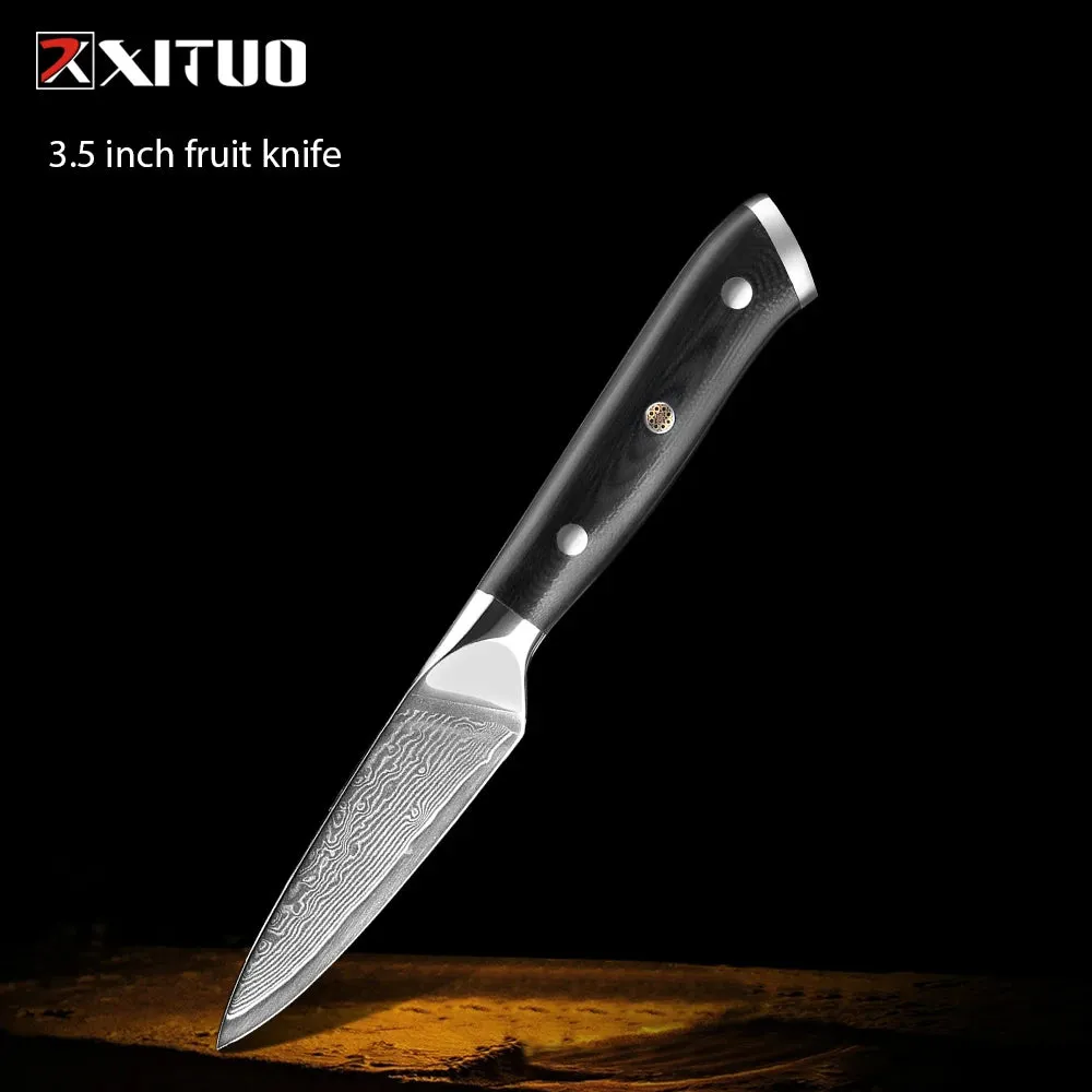 67 Layers Damascus Japanese Steel Kitchen Knives Multifunction with G10 Handle