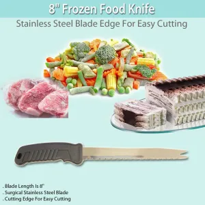 8" Stainless Steel Knife: Perfect for Cutting Frozen Foods with Ease