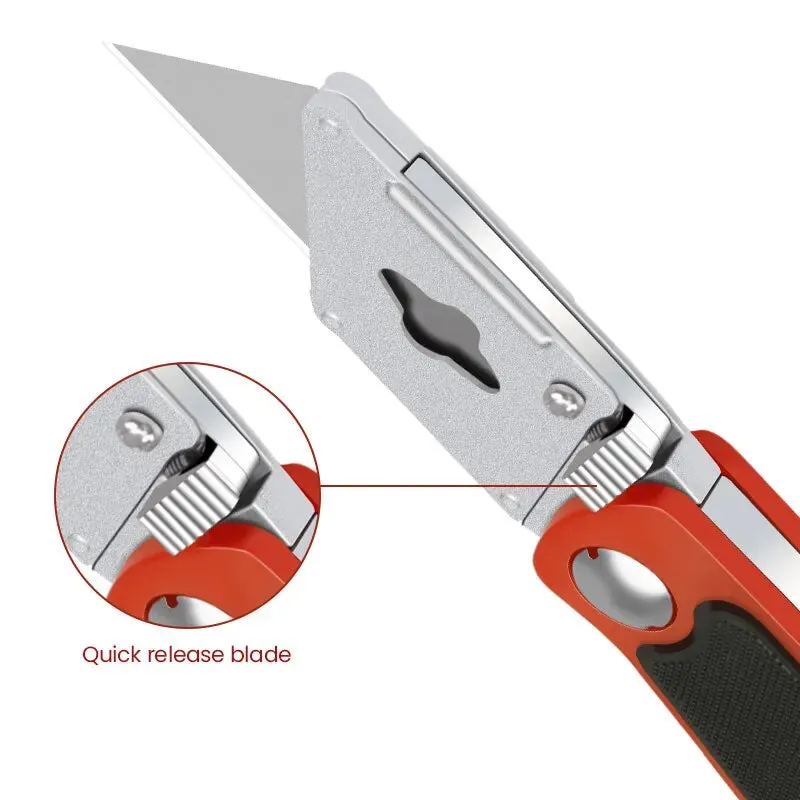 Airaj Utility Knife Retractable Heavy Duty 18mm Blade Professional