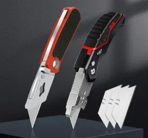 Airaj Utility Knife Retractable Heavy Duty 18mm Blade Professional
