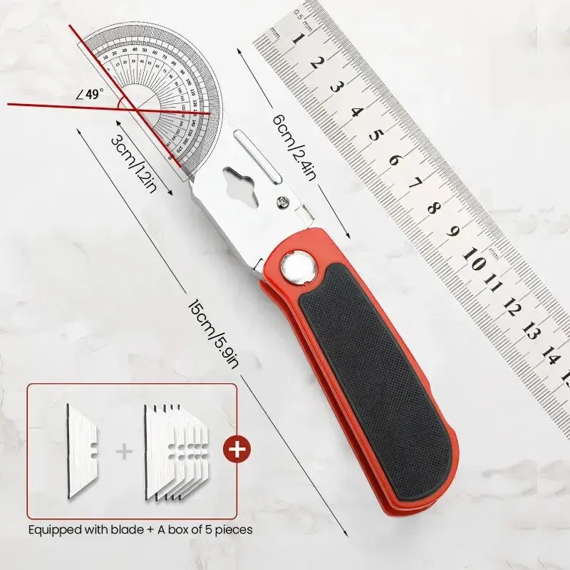 Airaj Utility Knife Retractable Heavy Duty 18mm Blade Professional