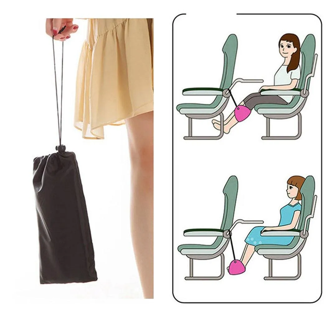 Airplane Footrest Portable Foot Hammock