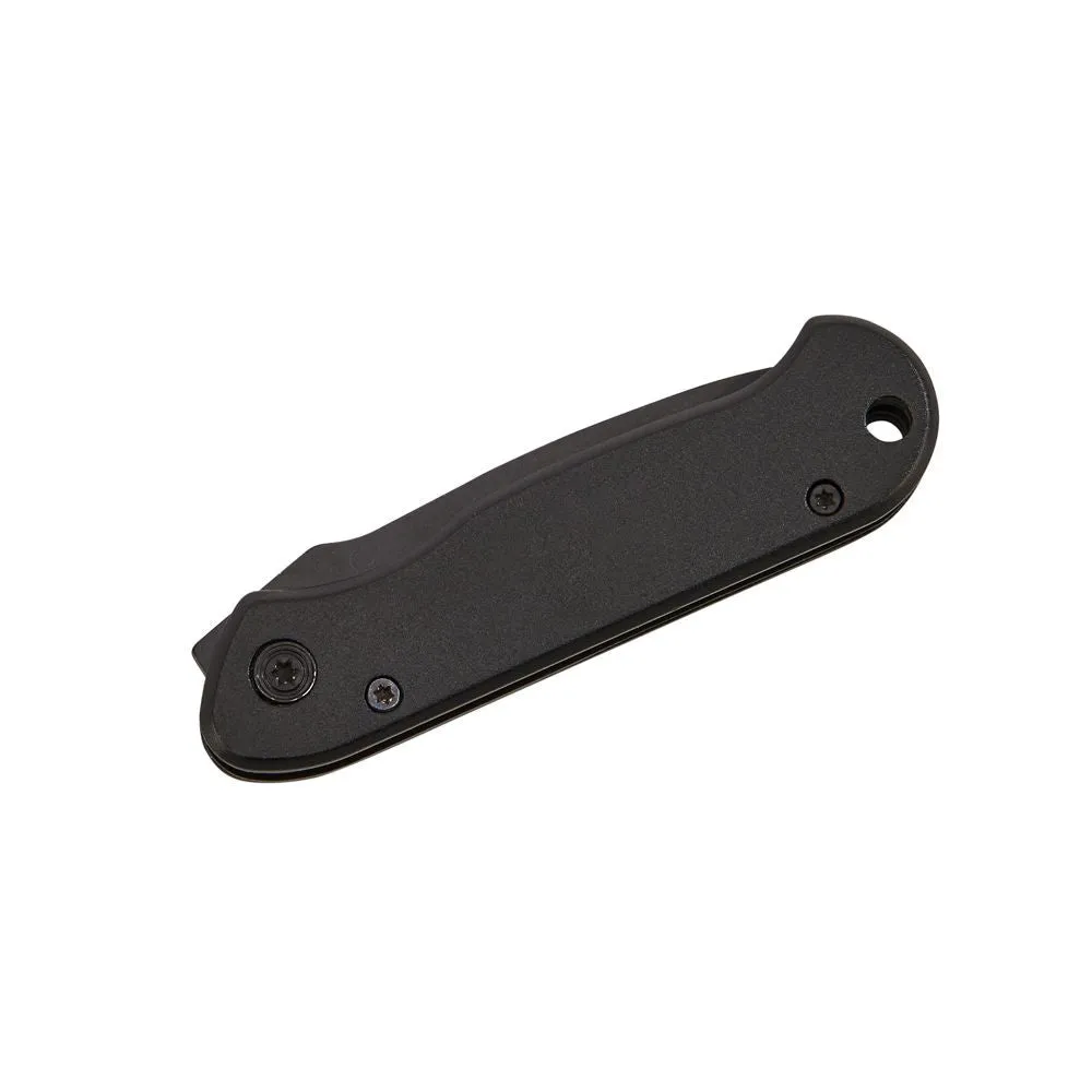 All Black Locking Pocket Knife 3.5" L Closed by Creative Gifts