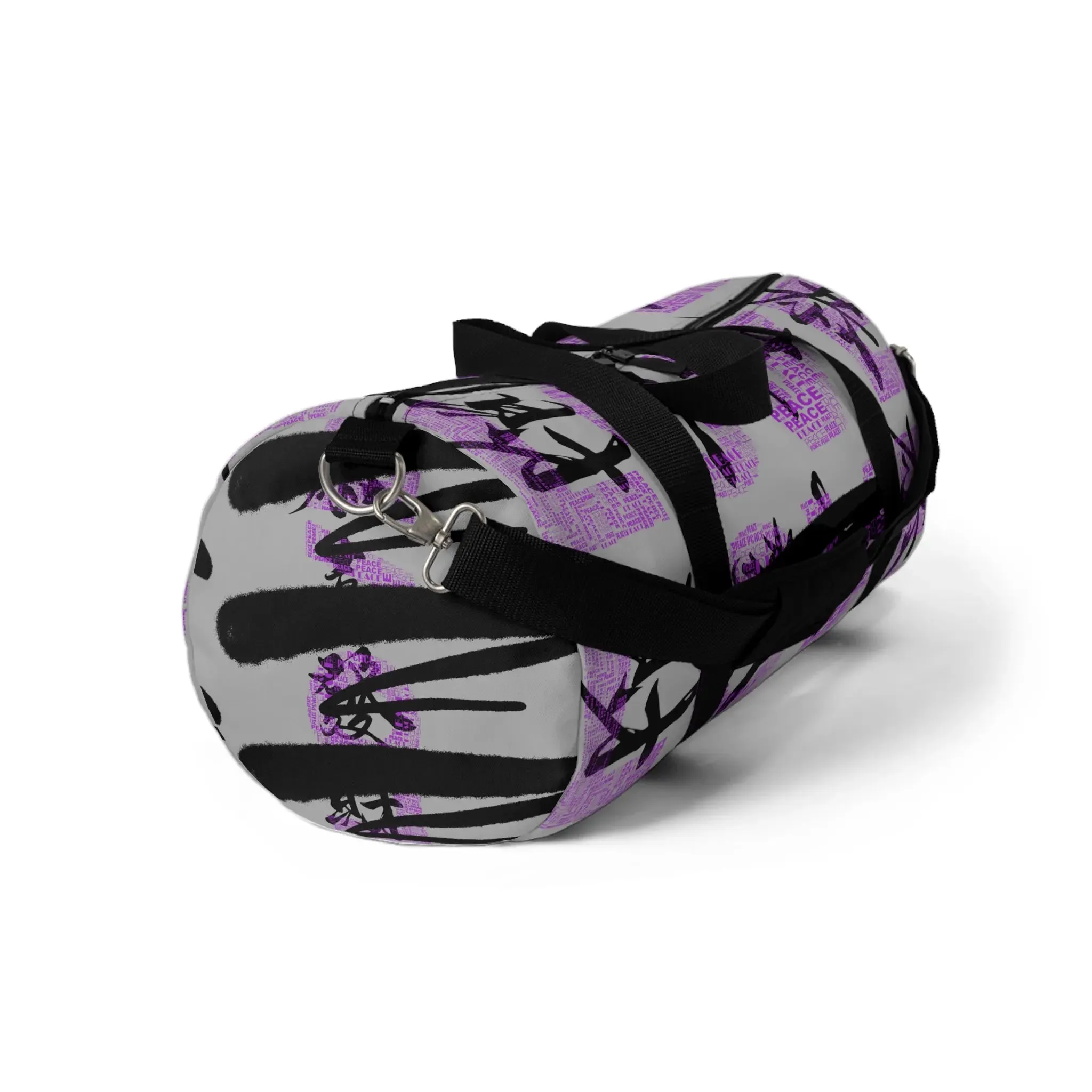 Bag Duffel Purple & Black Graffiti