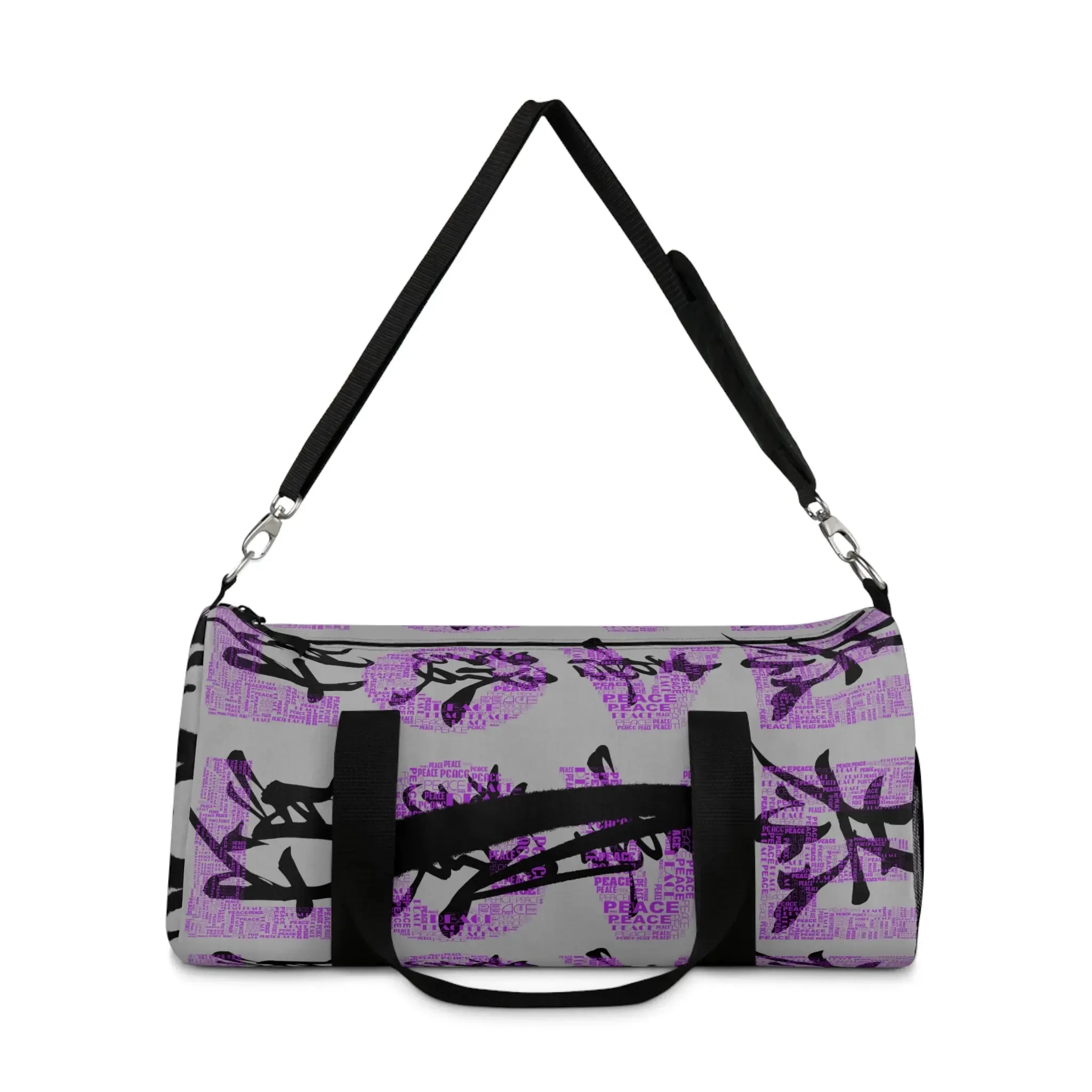 Bag Duffel Purple & Black Graffiti