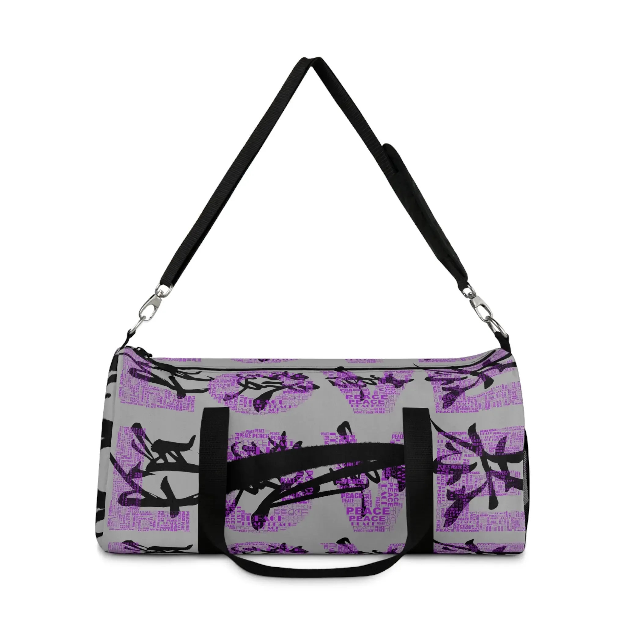 Bag Duffel Purple & Black Graffiti