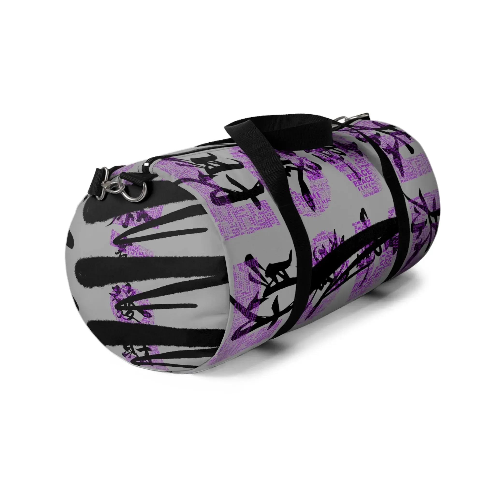 Bag Duffel Purple & Black Graffiti
