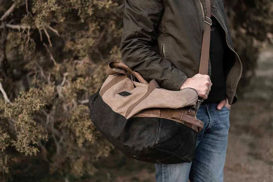 Barebones Neelum Duffle Bag in Khaki