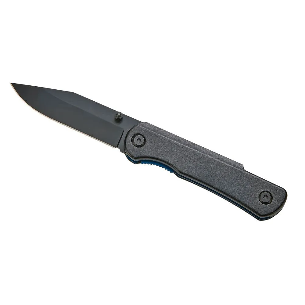 Black Pocket Knife With Blue Accents, 4" L by Creative Gifts