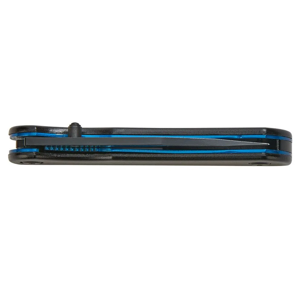 Black Pocket Knife With Blue Accents, 4" L by Creative Gifts