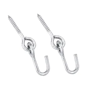 Bliss Hammocks HA-506 Set of 2 Eye Screws W/ Attached Hooks | For Use W/ Hammocks
