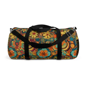 BOHO Floral Duffel Bag - Take a trip back to the 60's with this hippy inspired fairycore duffle
