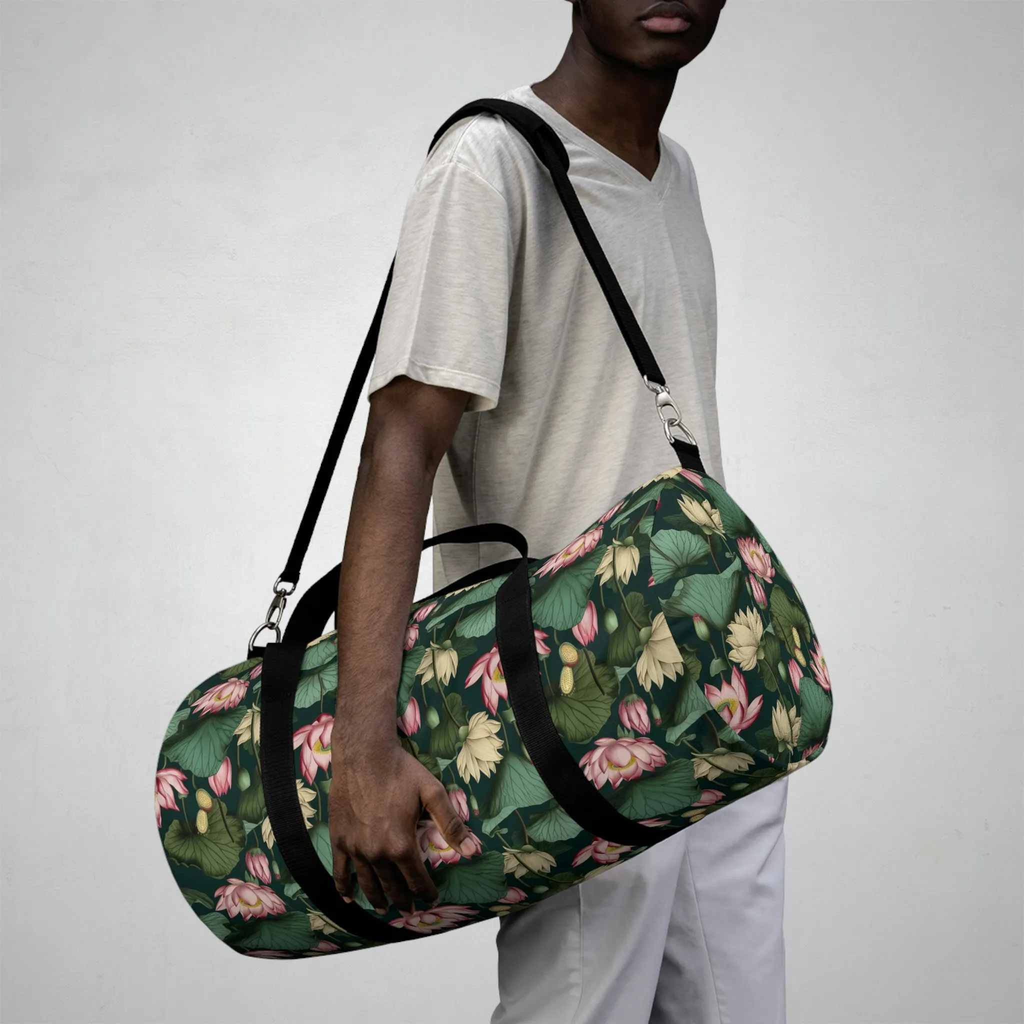 BOHO Lotus Lily Pad Duffel Bag - Take a trip back to the 60's with this hippy inspired fairycore duffle