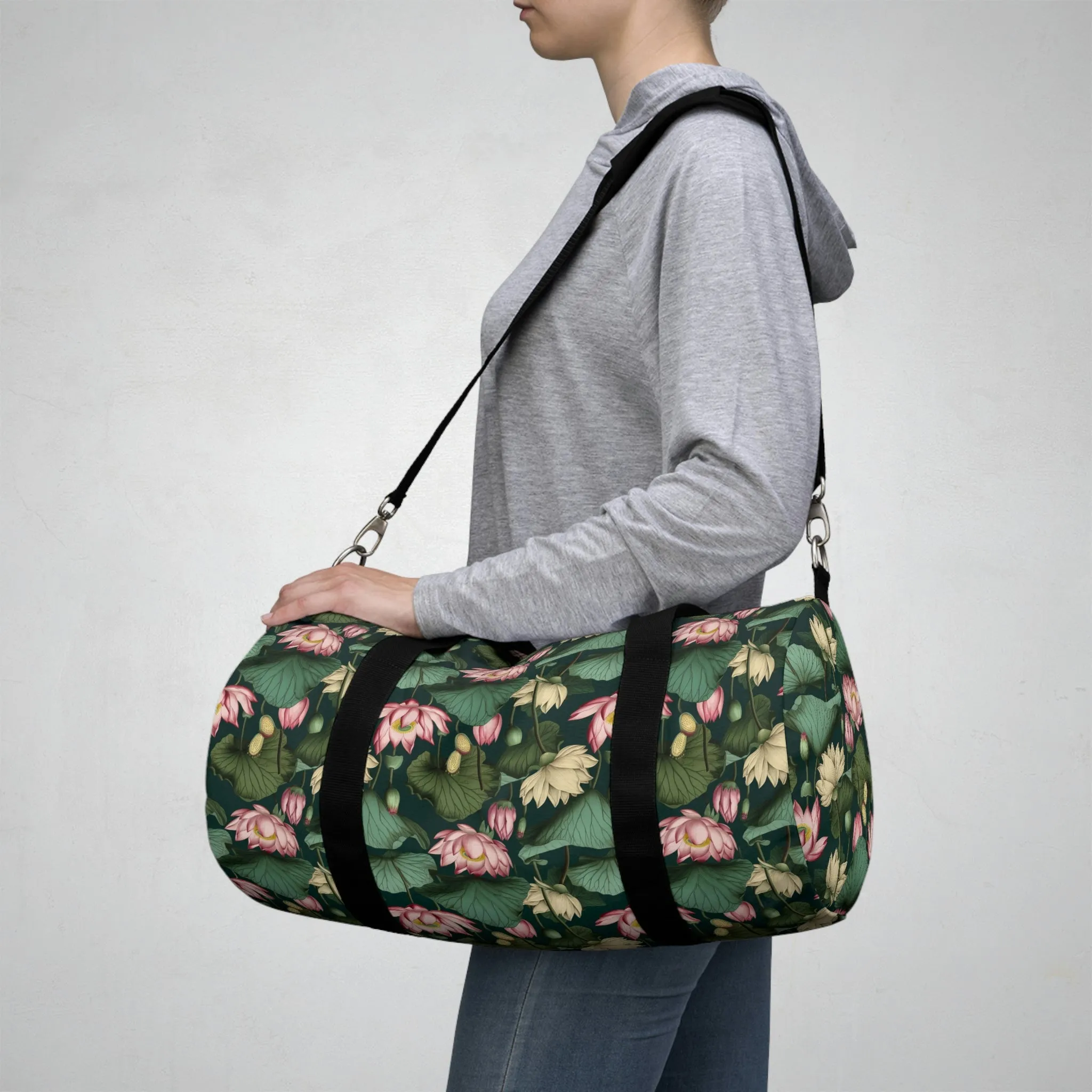 BOHO Lotus Lily Pad Duffel Bag - Take a trip back to the 60's with this hippy inspired fairycore duffle