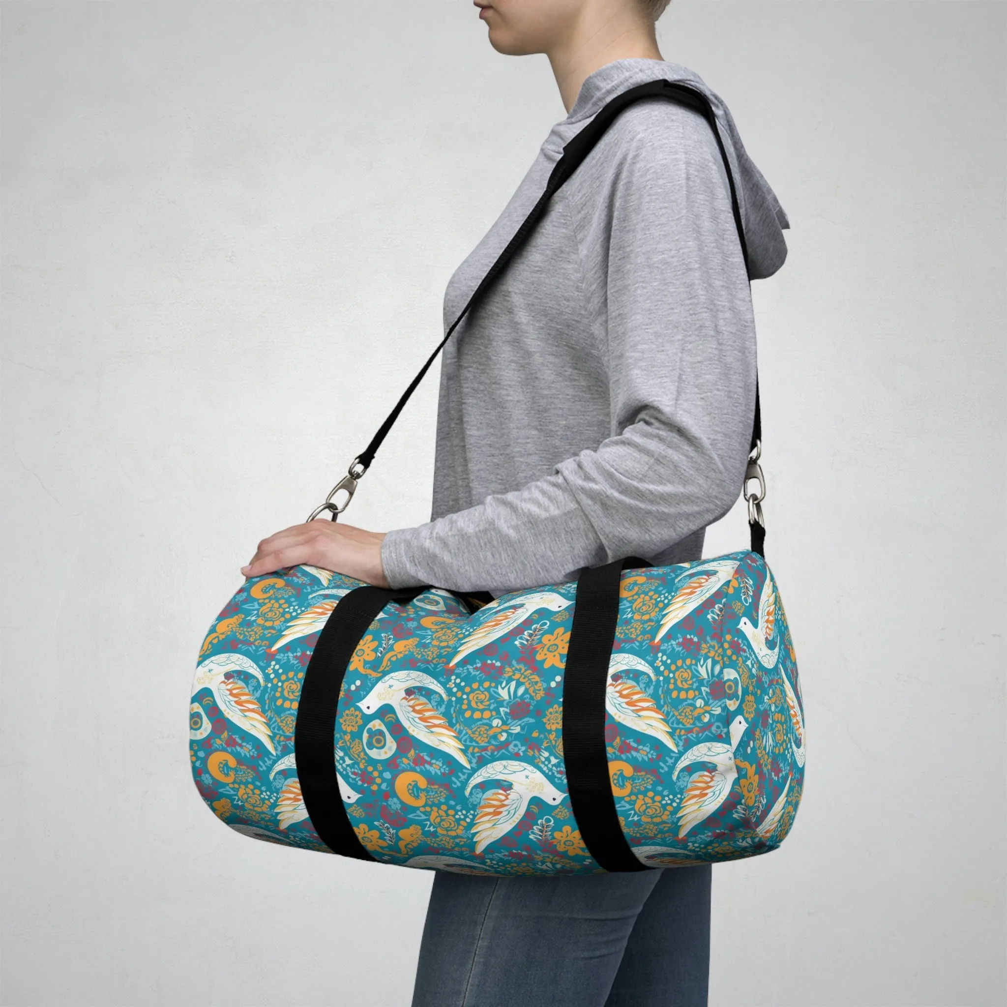 BOHO Peace Dove Duffel Bag - Take a trip back to the 60's with this hippy inspired fairycore duffle
