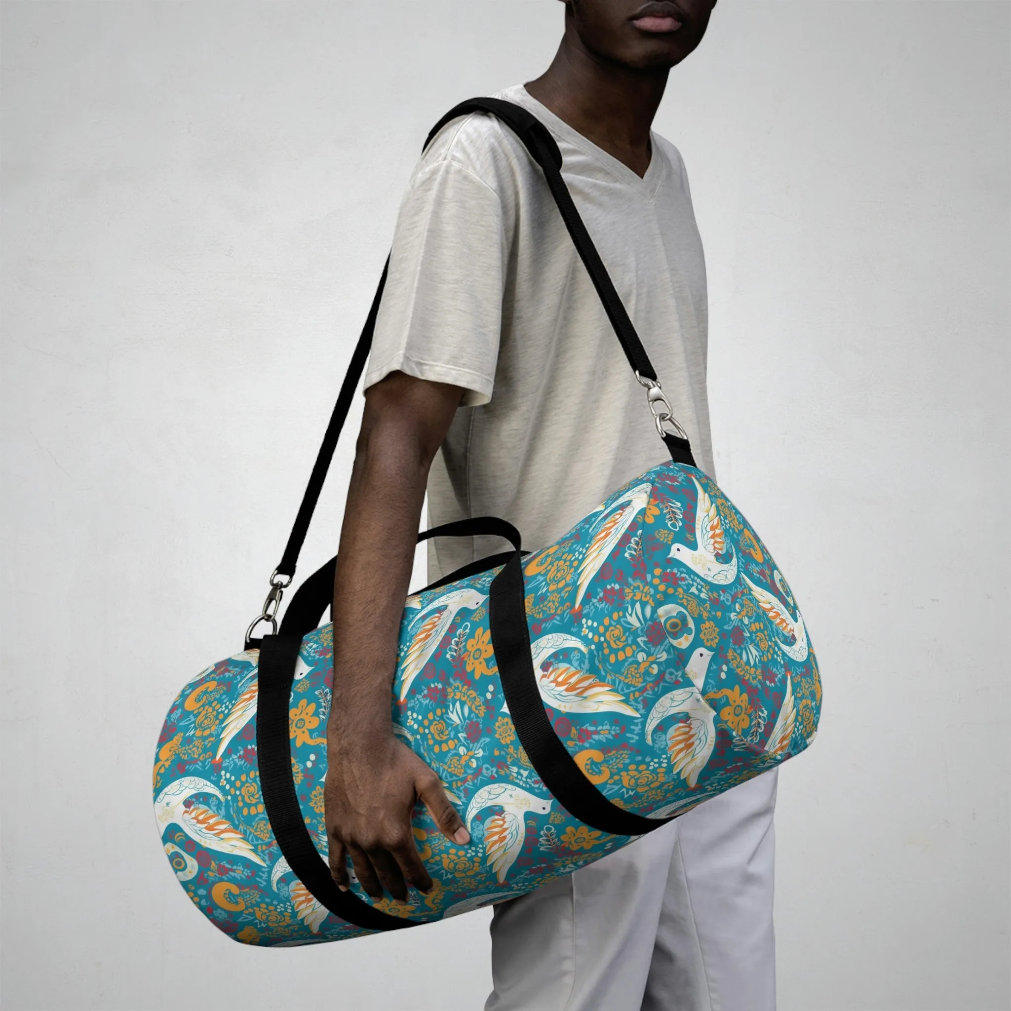 BOHO Peace Dove Duffel Bag - Take a trip back to the 60's with this hippy inspired fairycore duffle
