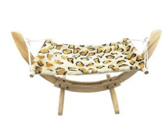 Cat Hammock Wooden Bed Pet Supplies / Hamaca para gatos Cama de madera Suministros para mascotas