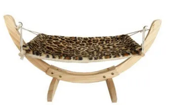 Cat Hammock Wooden Bed Pet Supplies / Hamaca para gatos Cama de madera Suministros para mascotas