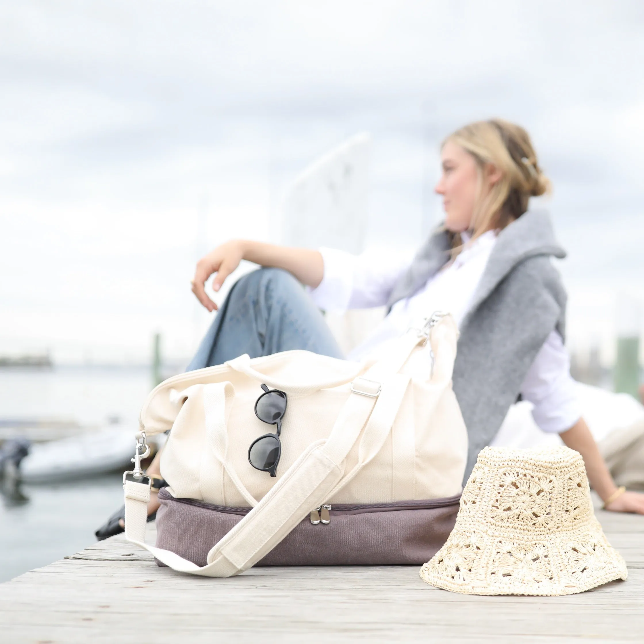 Catalina Deluxe - Eco Friendly Canvas - Thistle Colorblock