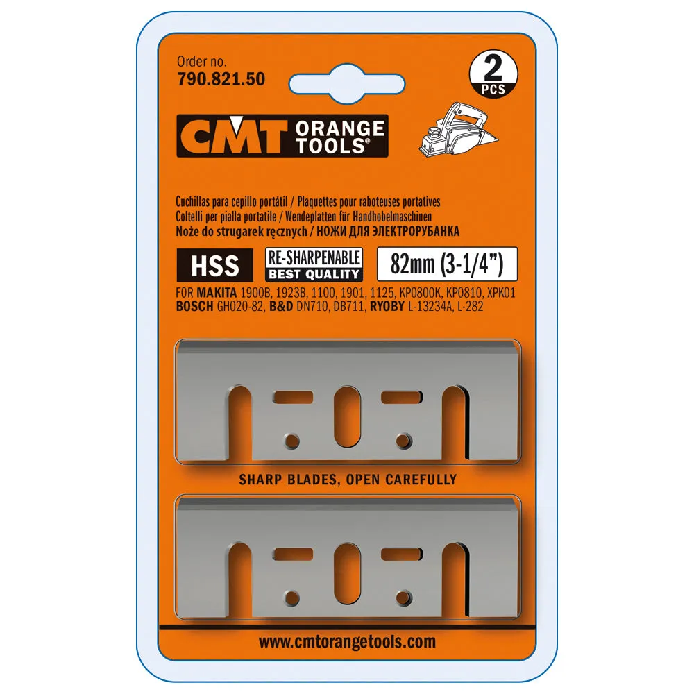 CMT Orange Tools 790.110.50 SOLID CARBIDE KNIVES FOR PLANERS (8x0.8mm) 110x29x3mm