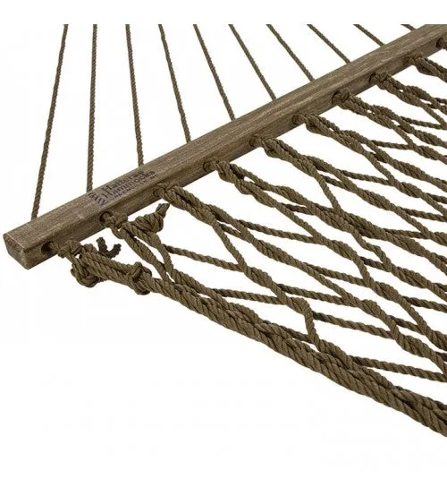 Deluxe Antique Brown Duracord Rope Hammock