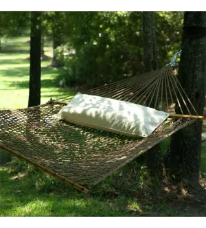 Deluxe Antique Brown Duracord Rope Hammock