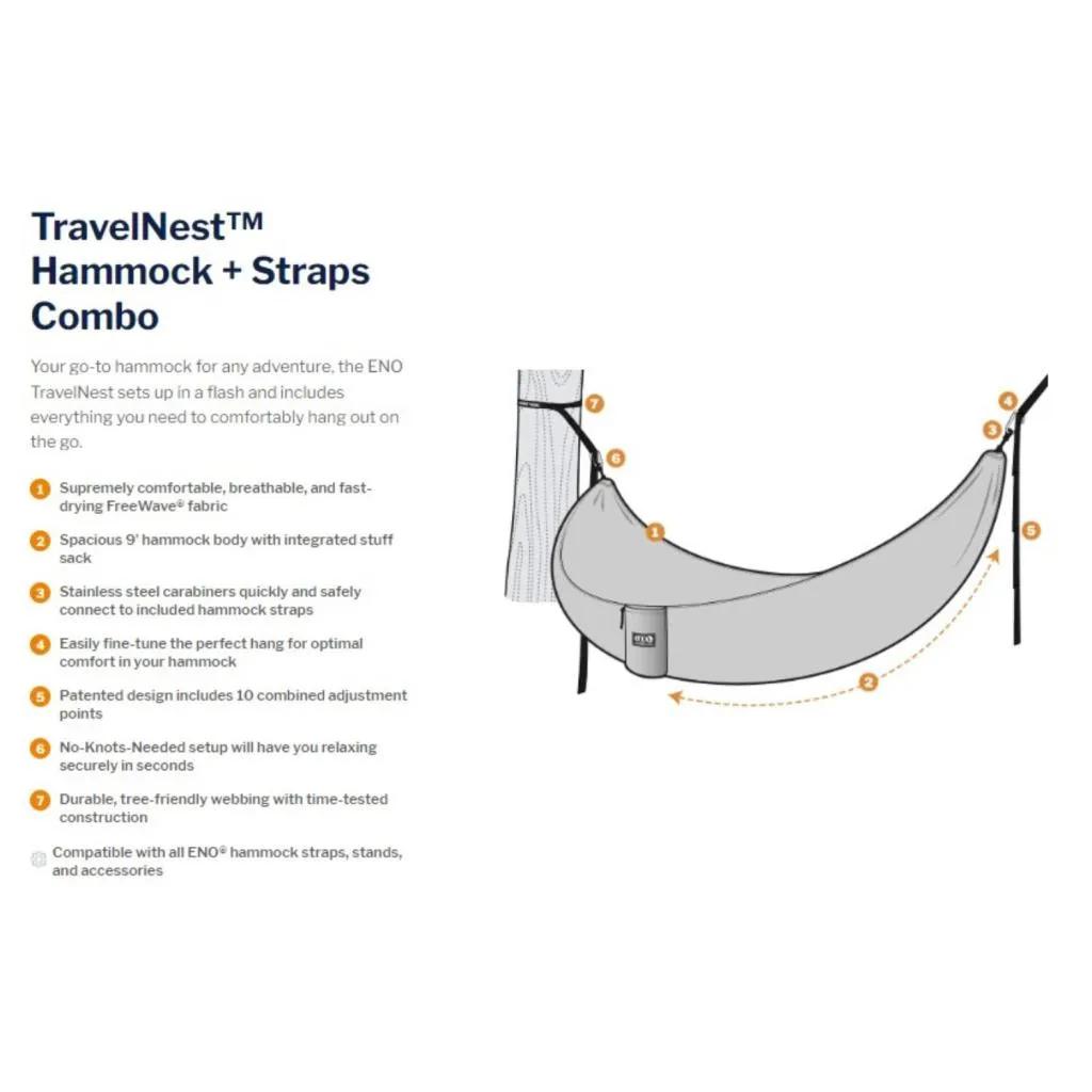 ENO TravelNest Hammock   Straps Combo