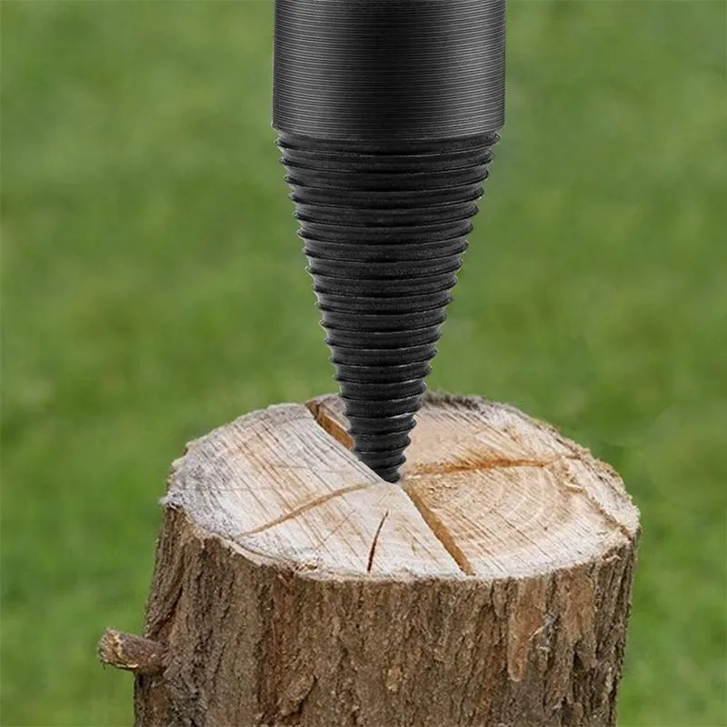 Fire Wood Log Splitter Wood Splitter Drill Portable Wood Cut Tool for Hand Drill Stick