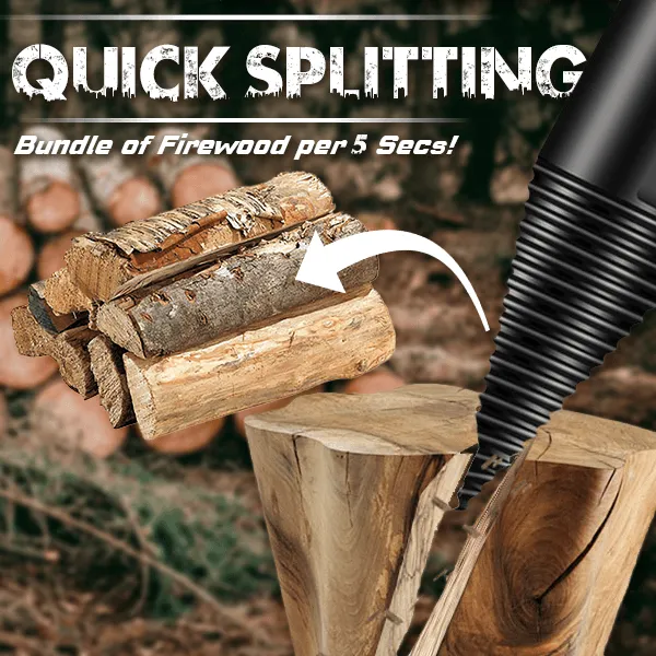 Fire Wood Log Splitter Wood Splitter Drill Portable Wood Cut Tool for Hand Drill Stick