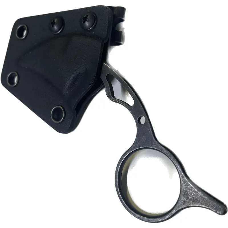 Fixed Blade Knife, MINI Karambit Claw Knife Steel Blade and Kydex Sheath - Tactical Knife for Police, Security, Self Defence, Hiking, Survival, Camping Outdoor Utility Knife with K Sheath (Dark)