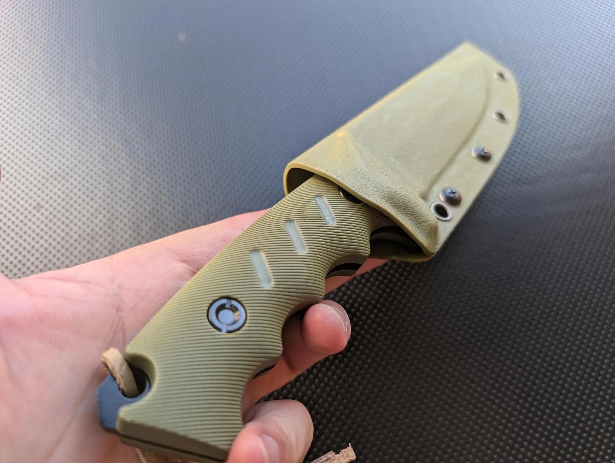 Fixed Blade Outdoor Duty Knife 5cr15 Steel Full Tang Knife Field Knife Straight Camping Knife with G10 Handle Outdoor Waist Clip EDC Kydex Sheath