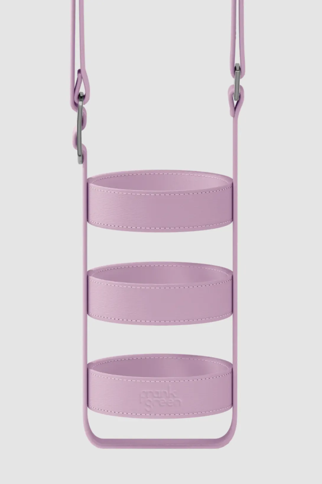 FRANK GREEN CACTUS LEATHER BOTTLE HOLDER - LILAC HAZE