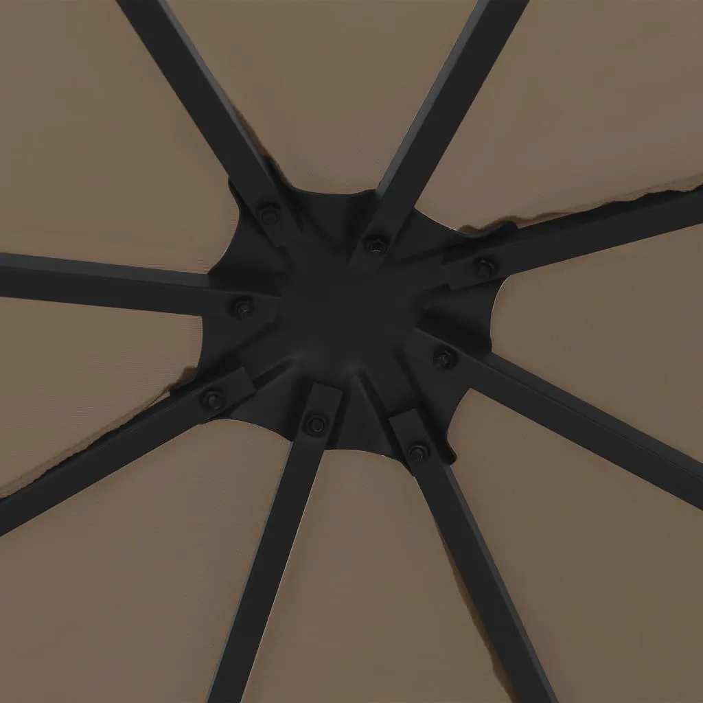 Gazebo 3x3 m Taupe