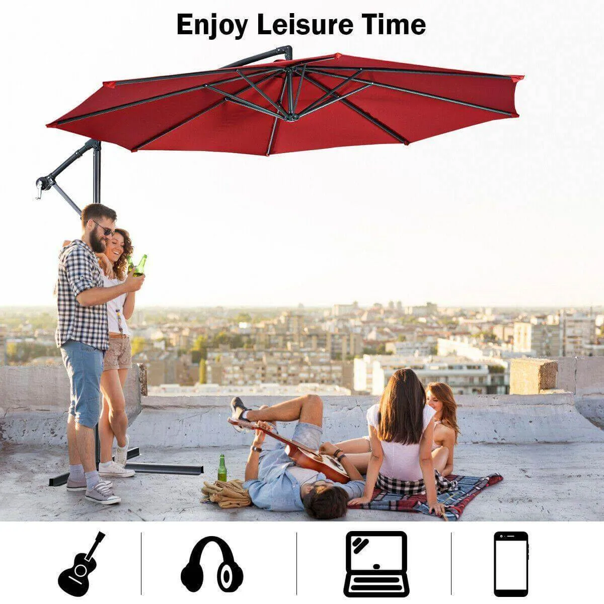 Giant Anti-UV Outdoor Hanging Umbrella