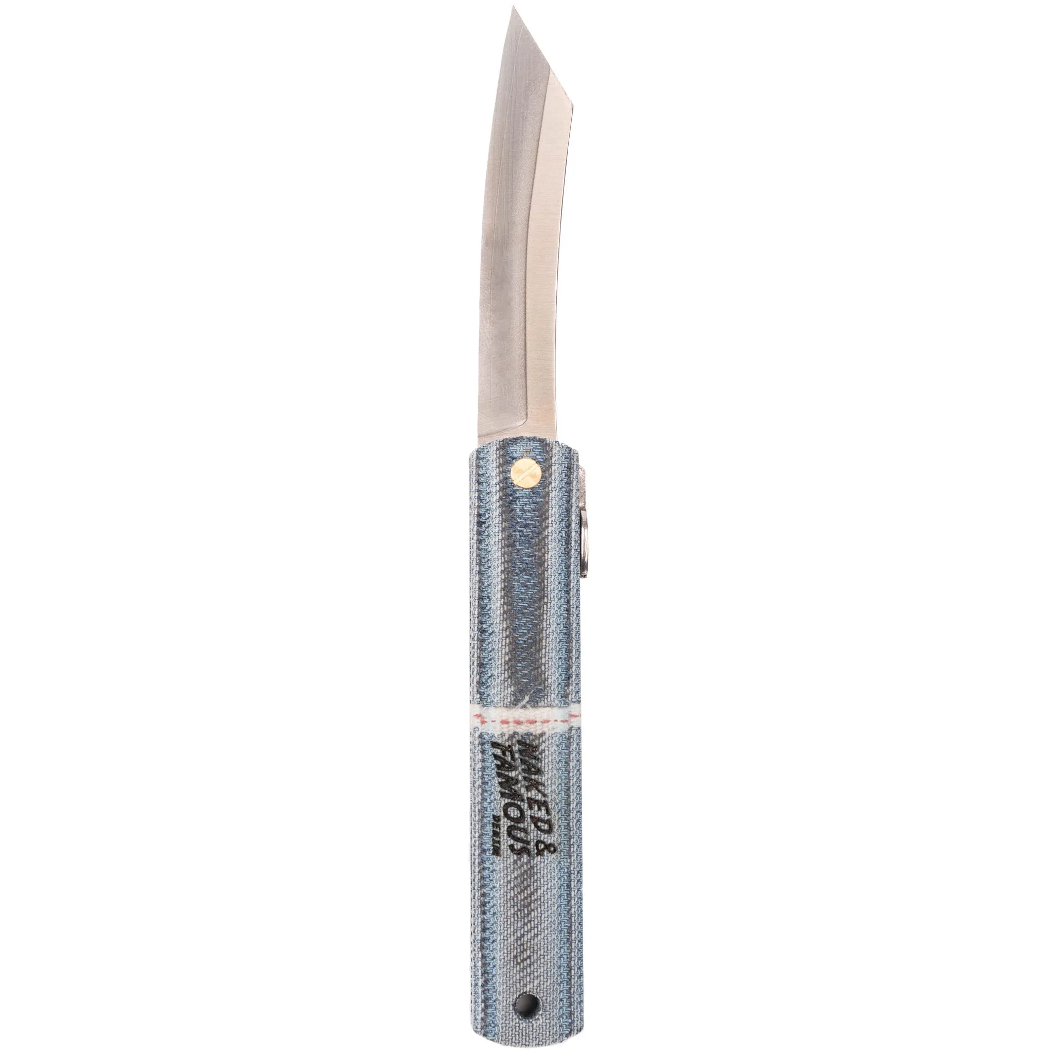 Higonokami Pocket Knife - Japanese Indigo Rope Dyed Selvedge Denim