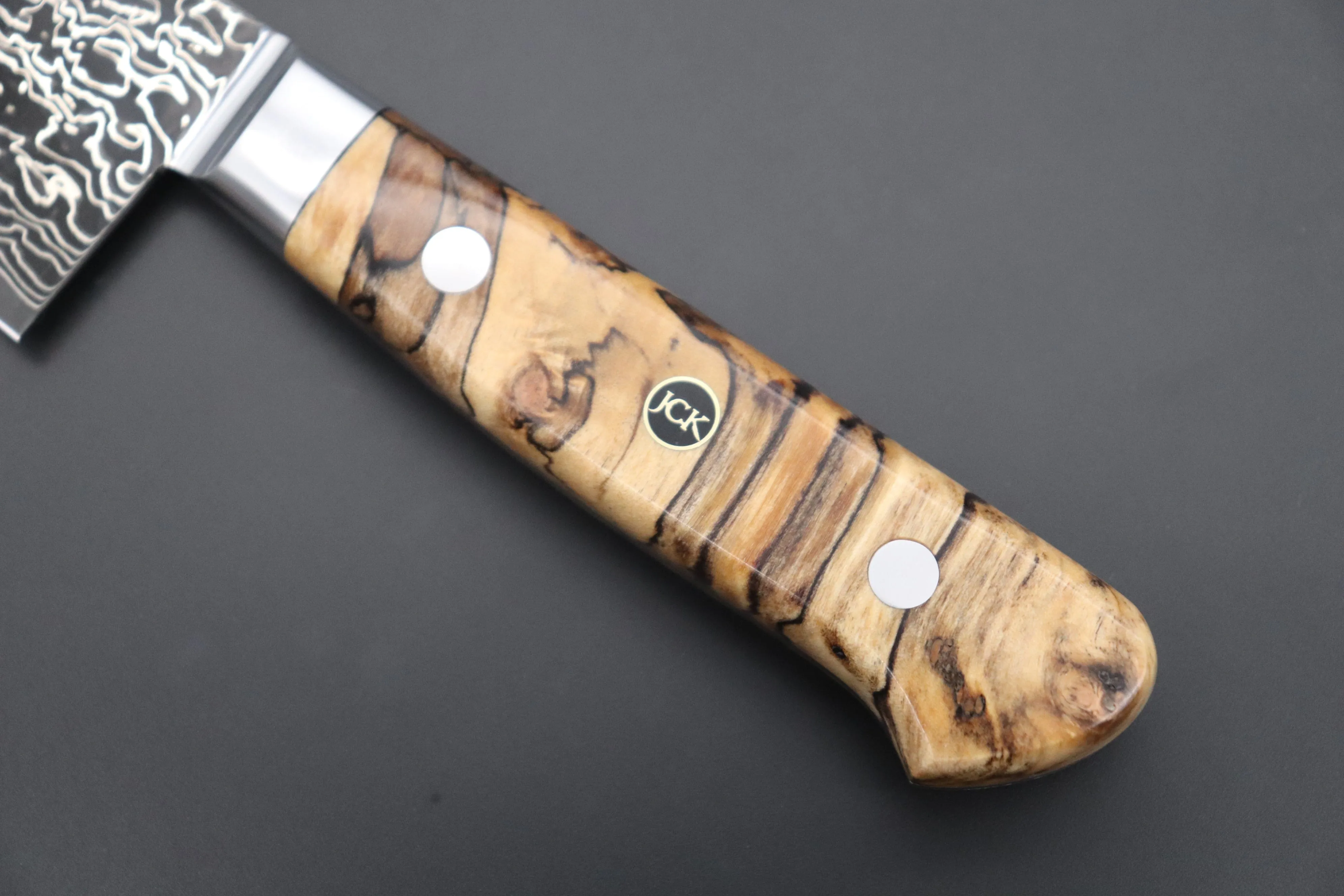 JCK Original Kagayaki Grand Canyon R-2 Black Damascus Series GCYU-17 Kiritsuke Gyuto 200mm (7.8 Inch)