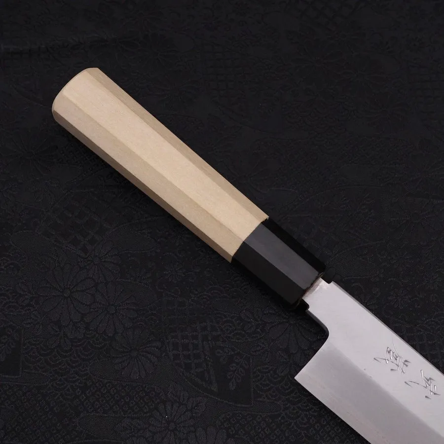 Kiritsuke White steel #2 Kasumi Buffalo Magnolia Handle 240mm
