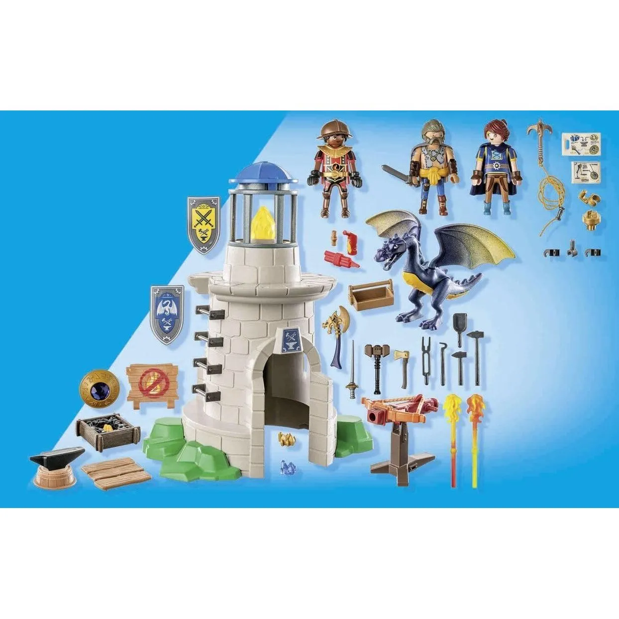 Knight's Tower with Smith & Dragon 71483