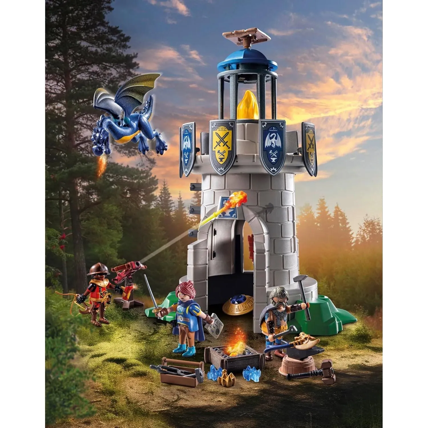 Knight's Tower with Smith & Dragon 71483