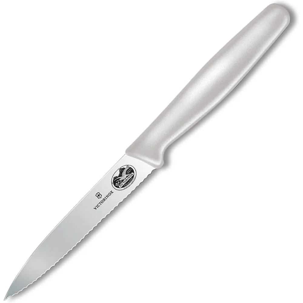 Large Serrated Spear Point Paring Knife