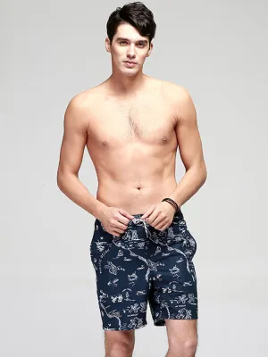 Mens Relaxed Prints Quick-drying Board Shorts