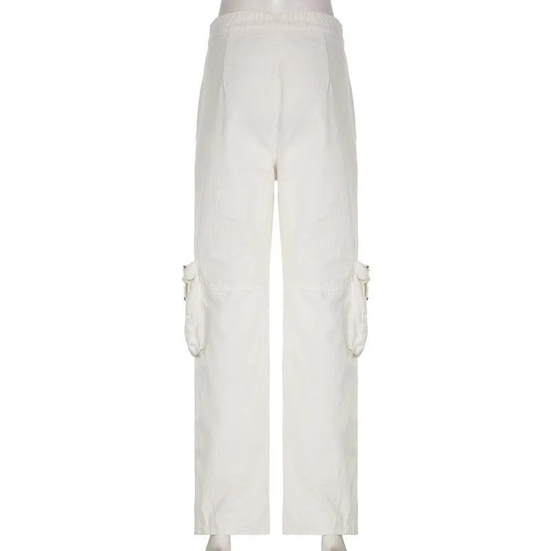 Multi Pocket Straight Low Rise Heavy Duty Jeans